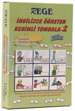 İngilizce Öğreten Resimli  Tombala -2 Fiiller