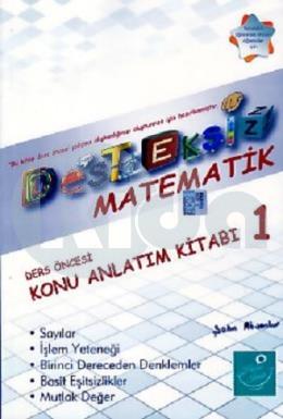 Kartezyen Desteksiz Matematik Ders Öncesi Konu Anlatım Kitabı 1