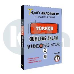 Tasarı Türkçe Cümlede Anlam Video Ders Notları - 2 (İADESİZ)