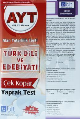 Bulut AYT Türk Dili ve Edebiyatı Çek Kopart Yaprak Test