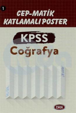 Data KPSS Coğrafya Cep Matik Katlamalı Poster