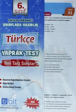 Bulut  6. Sınıf Türkçe Yaprak Test