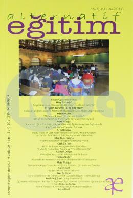 Alternatif Eğitim Dergisi Sayı 1-Ocak-Nisan 2016