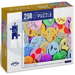 Cheerful Faces (260 Parça) Puzzle