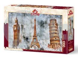 Art Puzzle Üç Şehir Üç Kule 1000 Parça Puzzle