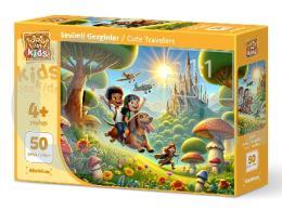 Art Çocuk Sevimli Gezginler 50 Parça Puzzle