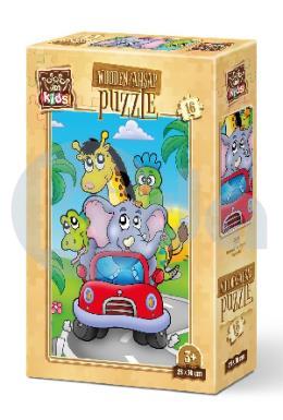 Art Kids Kaptan Fil 16 Parça Ahşap Puzzle