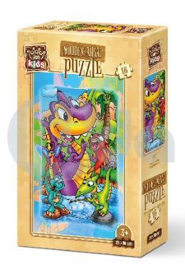 Art Kids Balıkçı Dinazorlar 16 Parça Ahşap Puzzle