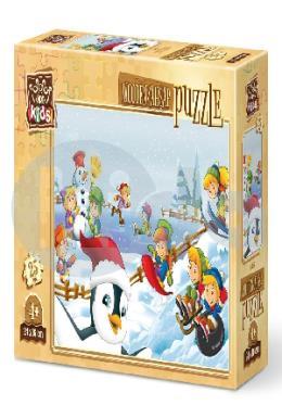 Art Kids Kış Sporcuları 25 Parça Ahşap Puzzle