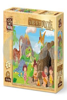 Art Kids Taş Devri Ailesi 25 Parça Ahşap Puzzle