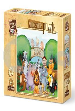 Art Kids Hayvanat Bahçesine Hoşgeldiniz 100 Parça Ahşap Puzzle