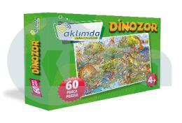 60 Parça Puzzle Dinozor