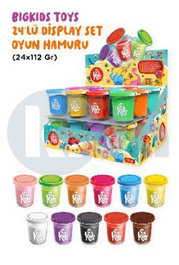 Bigkids Toys 24lü Display Kutu Oyun Hamuru (24x112 Gr)