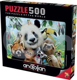 Anatolian Hayvanat Bahçesi Selfie 500 Parça Puzzle (3596)