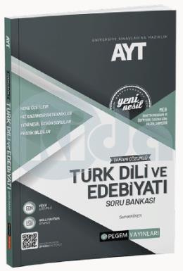 Pegem AYT Tamamı Çözümlü Türk Dili Ve Edebiyatı Soru Bankası