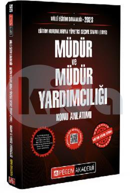 Pegem 2023 Milli Eğitim Bakanlığı EKYS Müdür ve Müdür Yardımcılığı Konu Anlatımı