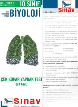 Sınav 10.Sınıf Biyoloji Yaprak Test (24 Test)