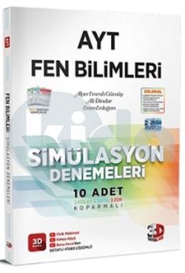 3D AYT Fen Bilimleri Simülasyon Denemeleri