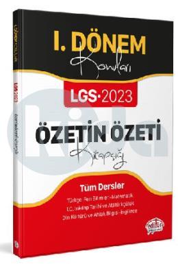 Editör 2023 LGS 1 Dönem Konuları Özetin Özeti Kitapçığı