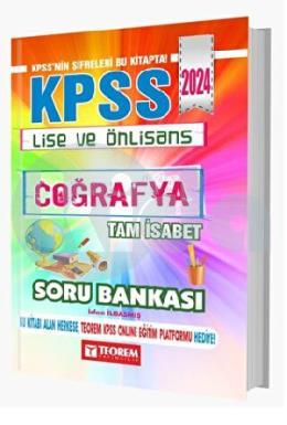 Teorem KPSS Lise Ön Lisans Tam İsabet Coğrafya Soru Bankası