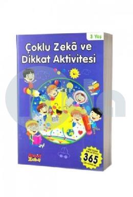 Çoklu Zeka ve Dikkat Aktivitesi 3 Yaş Mavi Kitap