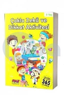 Çoklu Zeka ve Dikkat Aktivitesi 5 Yaş  Sarı Kitap