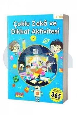 Çoklu Zeka ve Dikkat Aktivitesi 5 Yaş Mavi Kitap