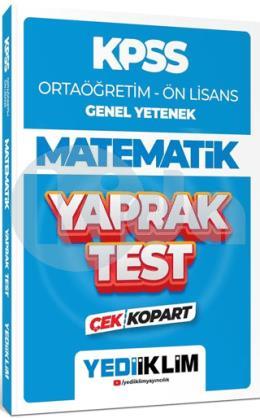 Yediiklim 2024 KPSS Ortaöğretim - Ön Lisans Genel Yetenek Matematik Çek Kopart Yaprak Test