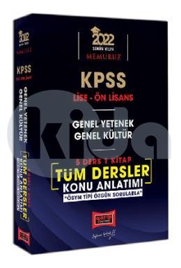 Yargı 2022 KPSS Lise Ön Lisans GY GK 5 Ders 1 Kitap Tüm Dersler Konu Anlatımı (İADESİZ)