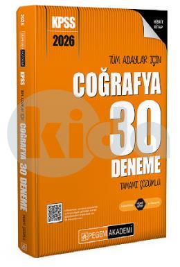Pegem 2026 KPSS Coğrafya 30 Deneme