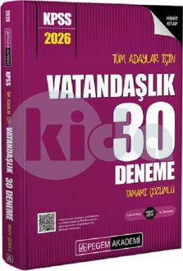 Pegem 2026 KPSS Vatandaşlık 30 Deneme