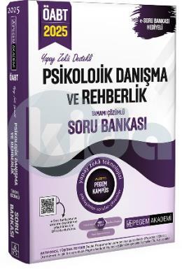 2025 Pegem KPSS ÖABT Psikolojik Danışma ve Rehberlik Tamamı Çözümlü Soru Bankası