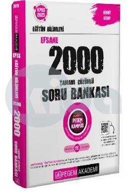 2025 KPSS Eğitim Bilimleri Efsane 2000 Soru Bankası (İADESİZ)