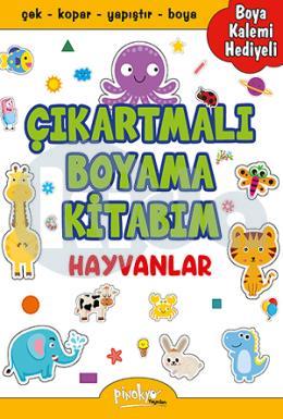 Çıkartmalı Hayvanlar Boyama Kitabı