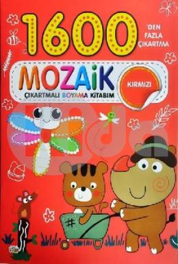 Mozaik Çıkartmalı Boyama Kitabı Kırmızı