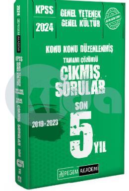 Pegem 2024 KPSS Genel Yetenek Genel Kültür Konu Konu Düzenlenmiş Tamamı Çözümlü Çıkmış Sorular Son 5 Sınav