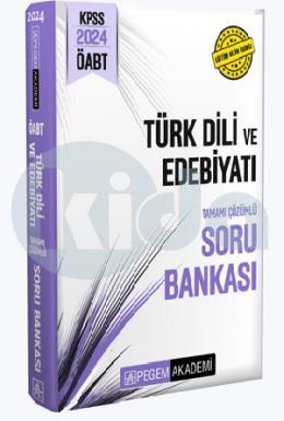 Pegem 2024 KPSS ÖABT Türk Dili ve Edebiyat Tamamı Çözümlü Soru Bankası
