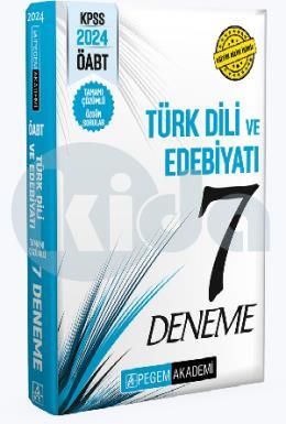 Pegem 2024 KPSS ÖABT Türkdili ve Edebiyatı Öğretmenliği Tamamı Çözümlü 7 Deneme