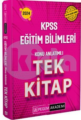 Pegem 2024 KPSS Eğitim Bilimleri Konu Anlatımlı Tek Kitap