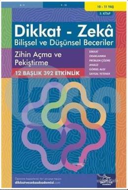 Dikkat - Zeka Bilişsel ve Düşünsel Beceriler 10-11 Yaş 5. Kitap