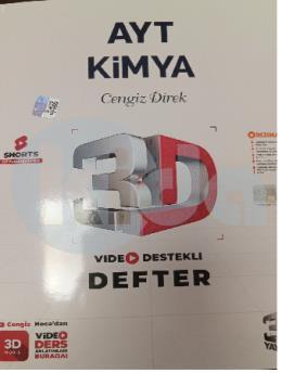 3D AYT Kimya Video Destekli Defter